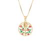 Nidin Vintage Our Lady Guadalupe Tree Of Life Pendant Necklace For Women Enamel Religious Virgin Mary Charm Christian Jewelry