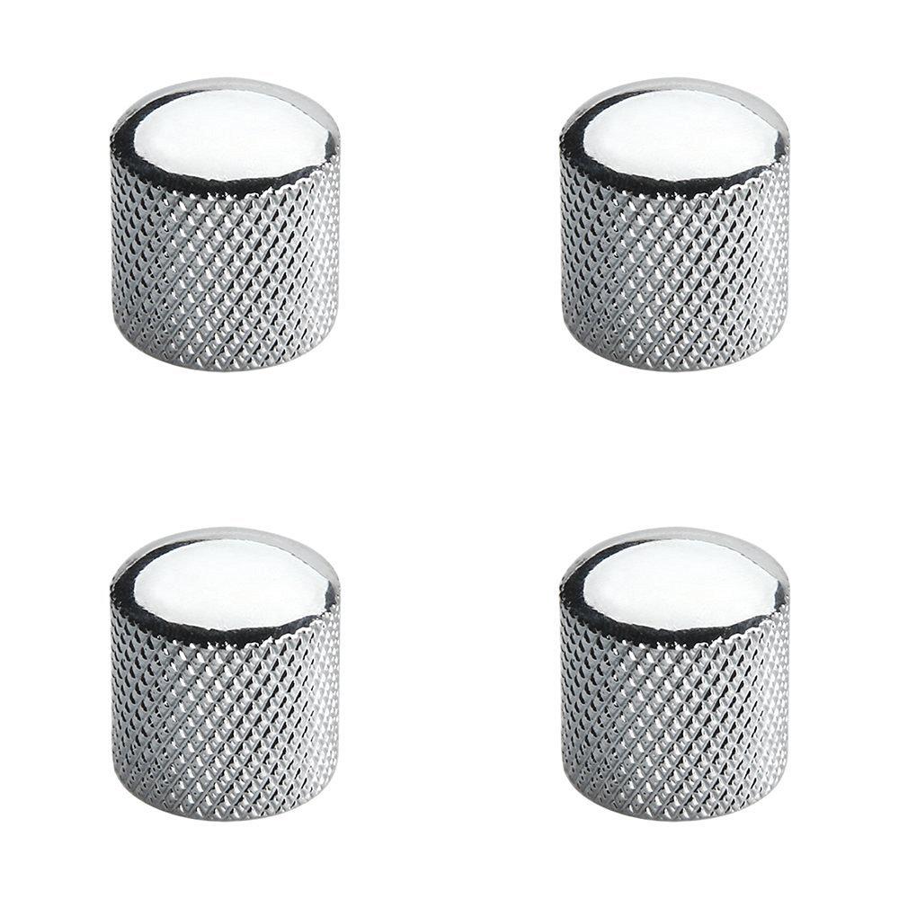 Metal Electric Bass & Guitar Knob Caps (Set of 4)