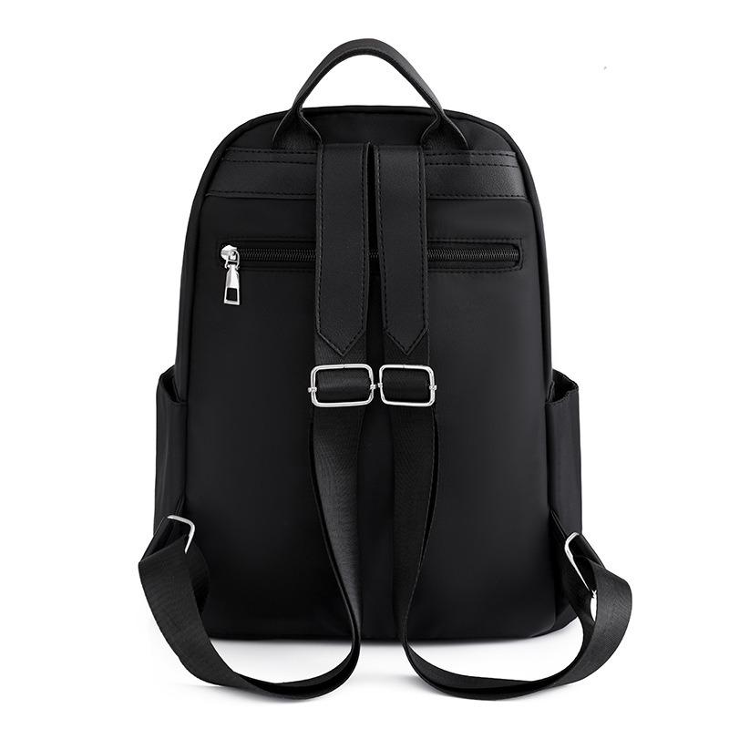 Solid Minimalist Women Backpack Commuter Daypack Students School Bags Outdoor Casual Nylon Rucksack for Travel Shopping School
