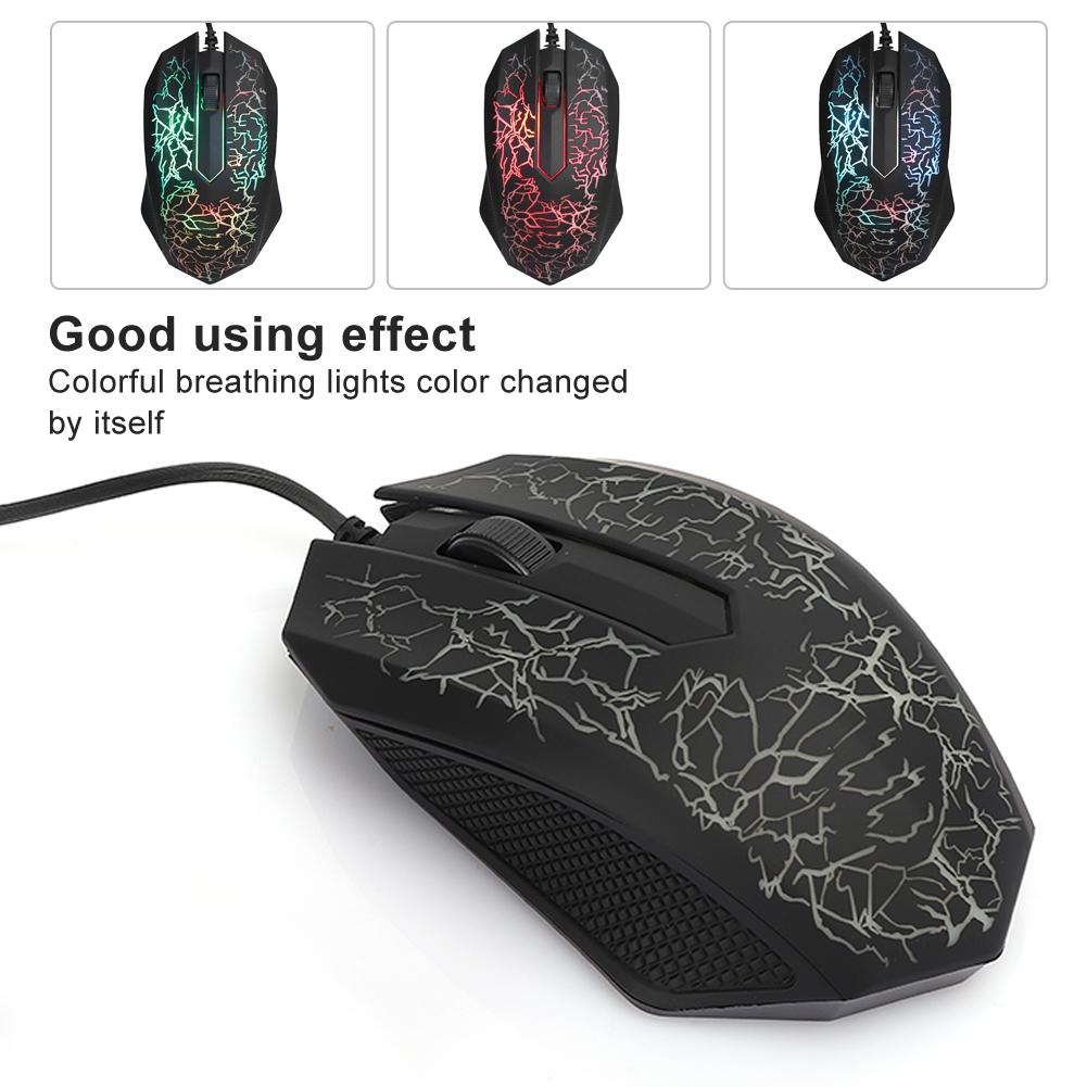 Optical Mouse Wired Professional Gaming for   Colorful Backlight Computer Mice  0