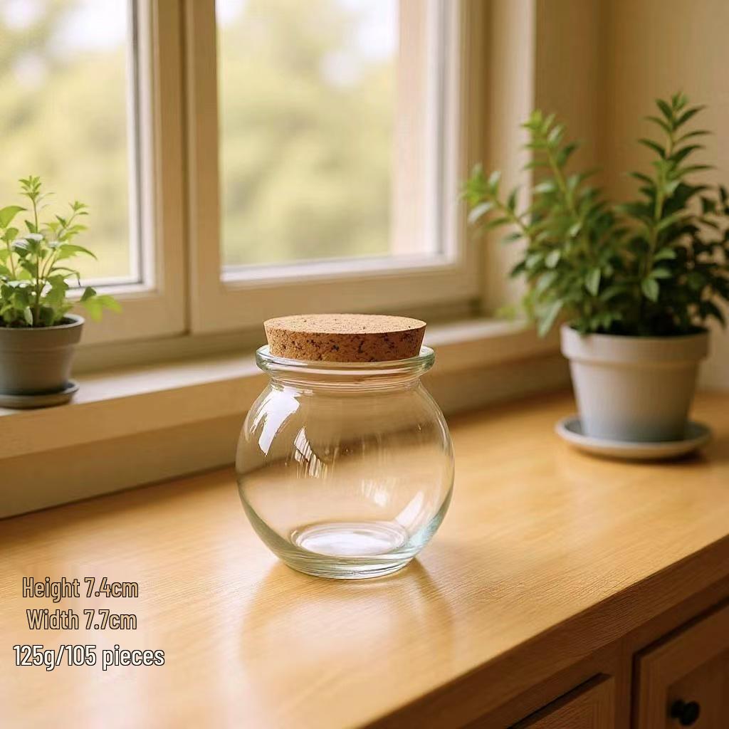 DIY Cork Star Wishing Drift Bottle - Clear Glass Ocean Lucky Star Bottle