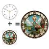 30cm Round Glass Wall Clock with No Numbers for an Ultra-Modern Look