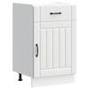 VidaXL Armoire de cuisine Lucca blanc bois d'ingénierie, meuble d'évier, meuble de cuisine avec tiroir, meuble de cuisine à 853717
