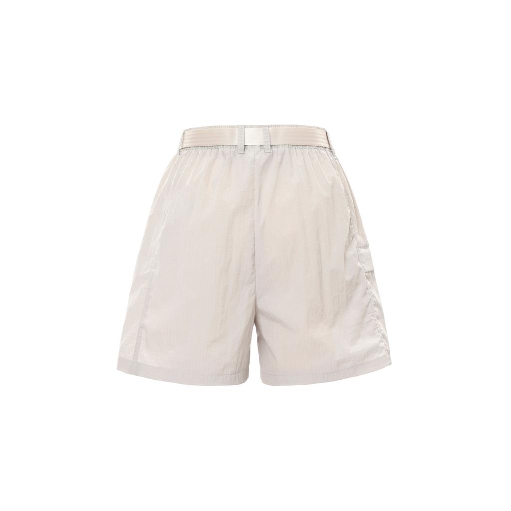 Nike Sportswear Solid Woven Training Breathable Mid-Rise Casual Shorts Women Shorts Light-Iron-Ore-Gray HJ3945-014