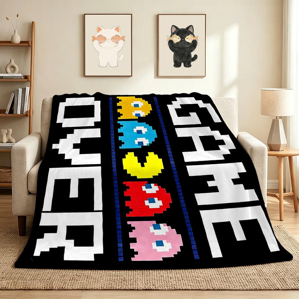 Game Flannel Blanket Throw Blanket Soft Warm Sofa Bed Camping home Decor Unique Christmas Gift C9261484