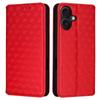 For iPhone 17 Case Wallet Rhombus Imprinted Leather Phone Cover