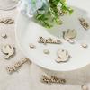 60pcs Baptism Confetti Wooden Pigeon Shape Sage Party Accessory Christening Communion Party Decoration Festive Table Decoration