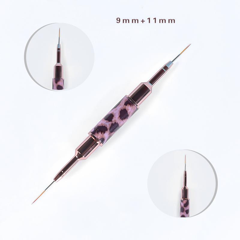 14 Sizes Nail Art Brush Metal Handle Nail Liner Brush Stripe Pattern Painting Brush Acrylic UV Gel Extension Drawing Carving Pen