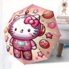 1pc Hello Kitty Astronaut Space Umbrella with Plastic Handle,Suitable for All Seasons Home Travel Outdoor UmbrellaSanlio018