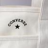 Converse Canvas Mini Tote Bag with Dwear Sticker, Men's and Women's, "TOKYO All Star" (Small, Off-White)