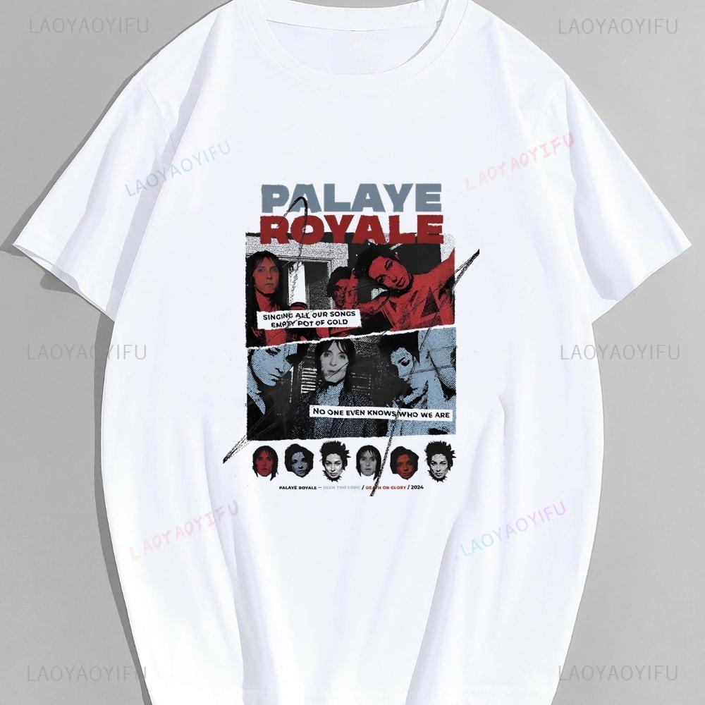 Band Palaye Royale's Sommertrend Shibuya Kurzarm Herren und Damen Universelles Hemd Patte