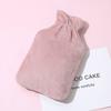 Electric Hot Water Bottle with Plush Cover, Safe Explosion-Proof Heating Pad for Stomach Back Pain Relief
