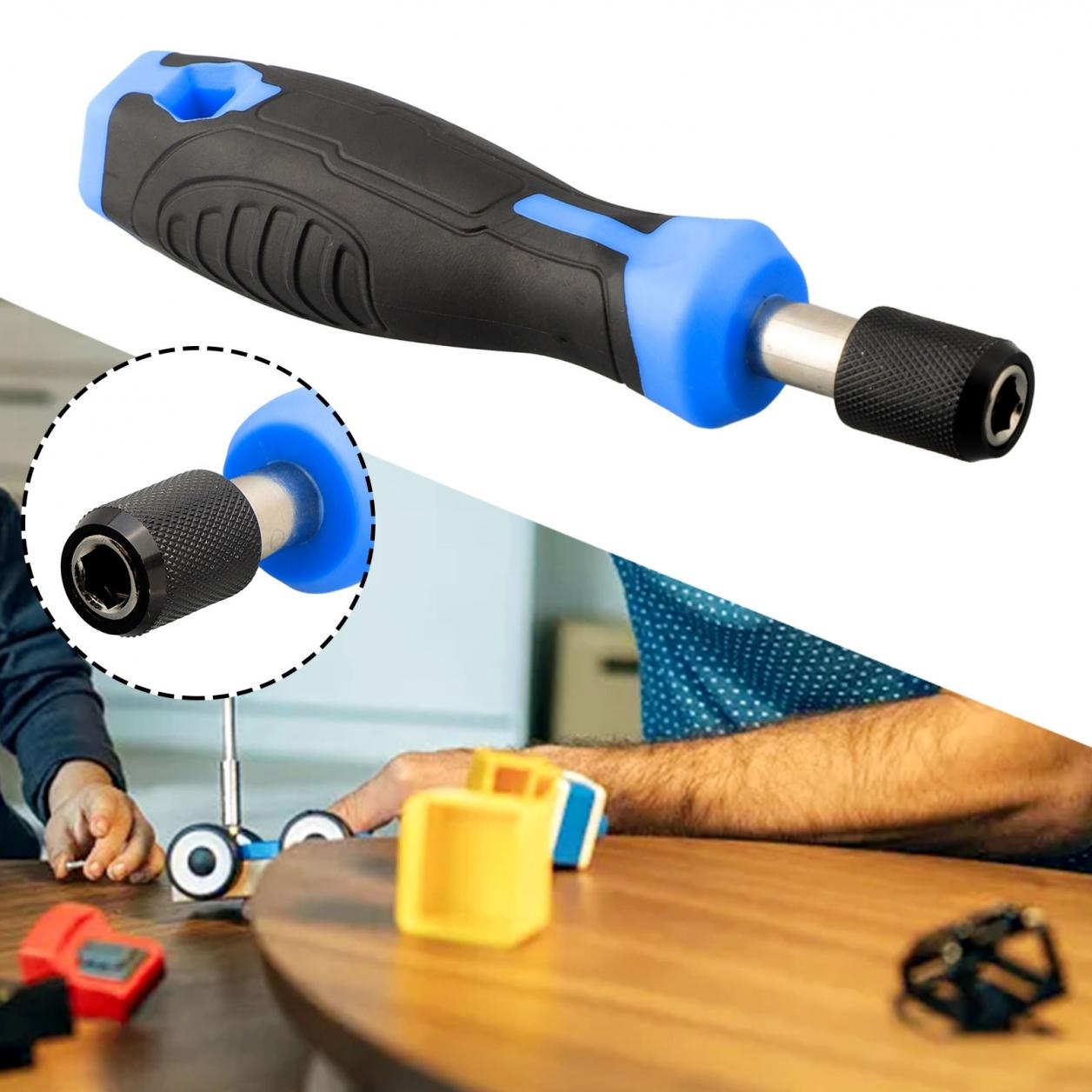

Length 135mm Screwdriver Handle Magnetic Self Locking синий
