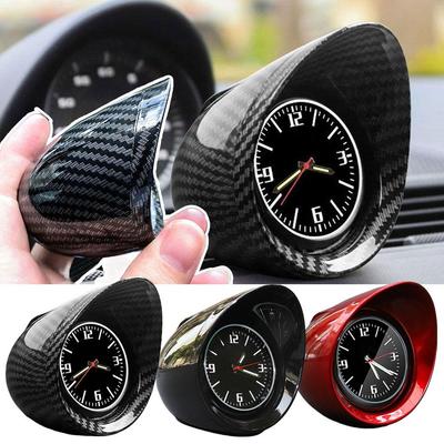 Autouhr Leuchtend Mini Automobile Innen Aufklebbare Uhr Quarz Mechanik Auto Uhren Digitales Ornament Y5Z4