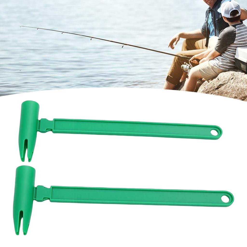 2pcs Live Bait Catchers Easy Catching Hooking Plastic Live Bait Holder Tools for Fishing