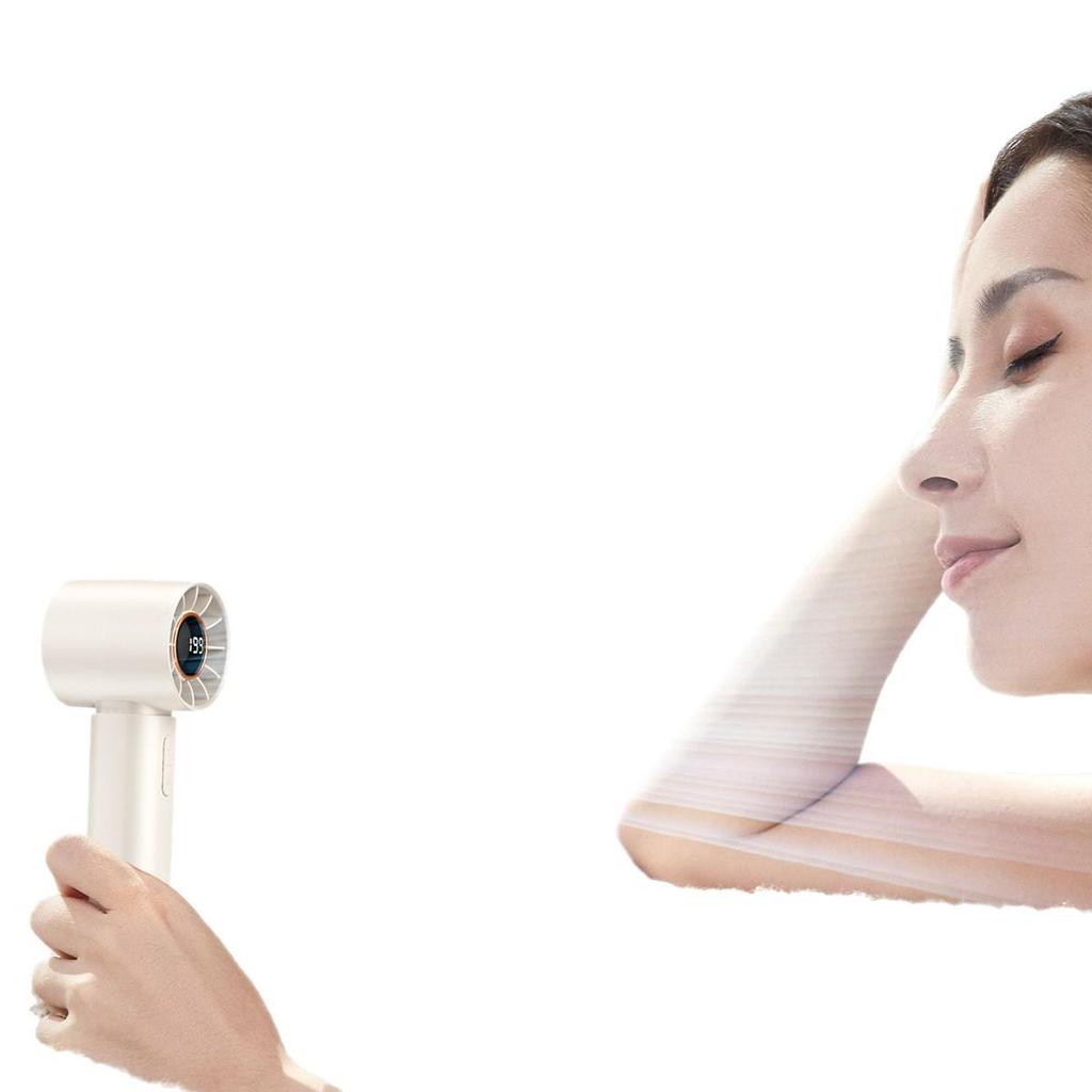 2026 Southeast Asia T12 High-Speed USB Mini Bladeless Handheld Fan with Digital Display