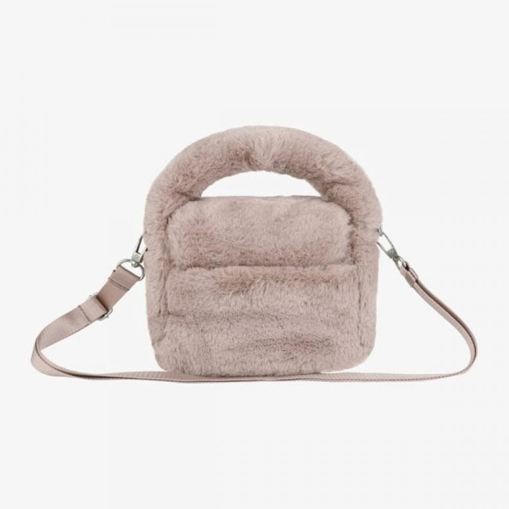 The North Face White Label Bubble Tote Mini Fur Grayish Pink Nn2pr71k