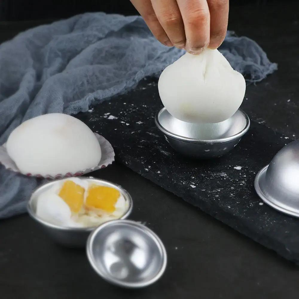 1PC Snowball Half Round Big Fortune Snow Meiniang Mold Half Round Glutinous Rice Cake Pudding Mold Mousse Cake Mold Pastry Tool