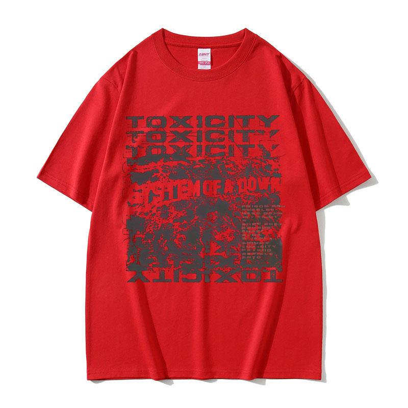 2025 Summer System of A Down Toxicity Album Graphic Men Women Clothing Rock Alternative Metal 100% Pure Cotton Printed T-shirt