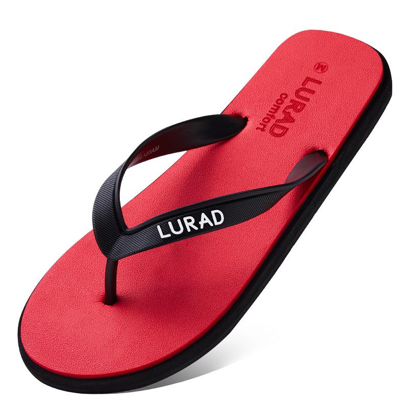 

Unisex Summer Flip-Flops: Stylish Non-Slip Beach and Outdoor Sandals 270 (fits sizes 43-44) червоний