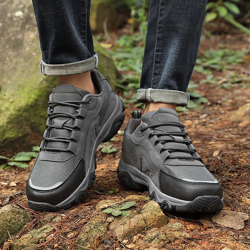Popular 2024 Autumn Men's Sports Shoes Non-slip and Wear-resistant Casual Shoes Men's Large Size Men's Shoes Outdoor Hiking Shoes