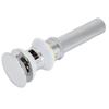 Bathroom Sink Drain Electroplating Popup Wash Basin Drainer Stopper NonOverflow(Popup with Hole )