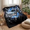Raging Monster Trucks Theme Blanket Lightweight Warm Flannel Blanket Decorative Throw Blanket for Home Decoration