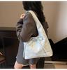 Koreanische, stylische Handtasche mit großem Fassungsvermögen und Schleifenverschluss – trendiges Design für Damen