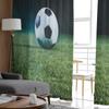 Soccer Team Ball On Field Shadows At Night Tulle Curtains For Living Room Sheer Curtain Bedroom Veil Organza Decorative Drapes