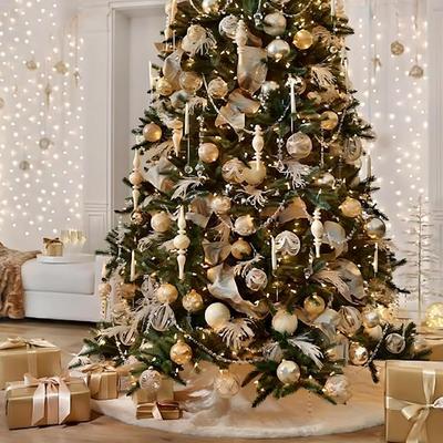 4εκ 24/36Τμχ Χριστουγεννιάτικη Διακόσμηση Κρεμαστή Διακόσμηση Χριστουγεννιάτικου Δέντρου Λαμπερή Μεταλλική Φόιλ Χριστουγεννιάτικη Μπάλα Για Πρωτοχρονιά Διακόσμηση Σπιτιού Δωματίου