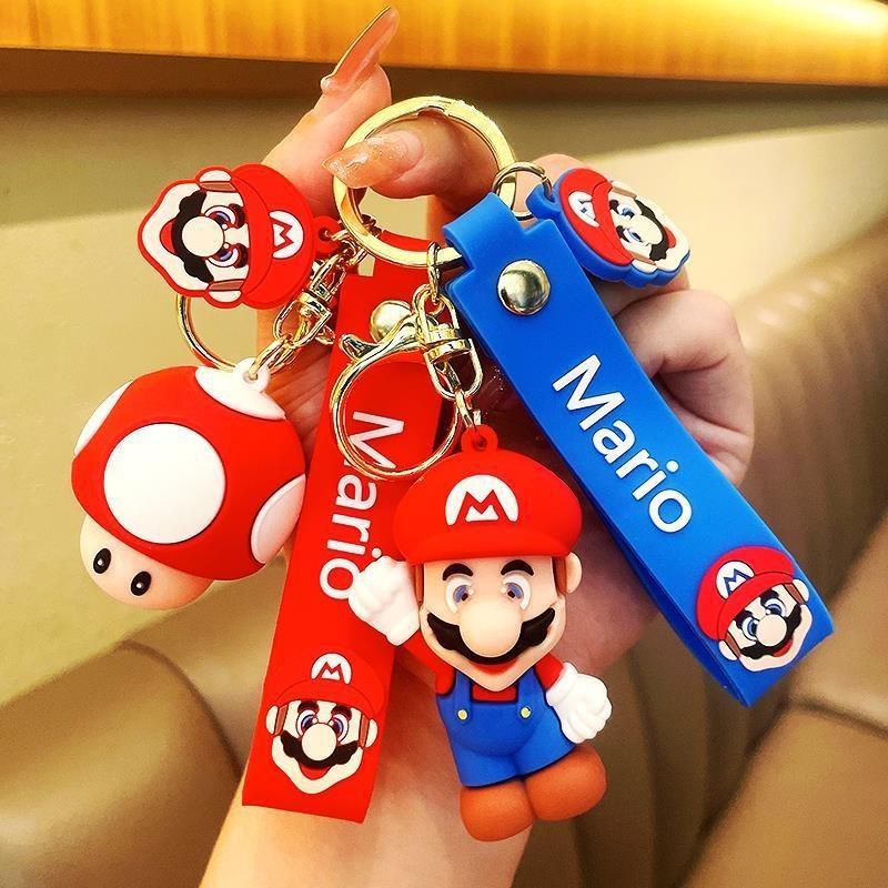 Soft Rubber Mario Keychain Fun Cartoon Accessory With Independent Packaging Perfect Gift For Kids And Adults