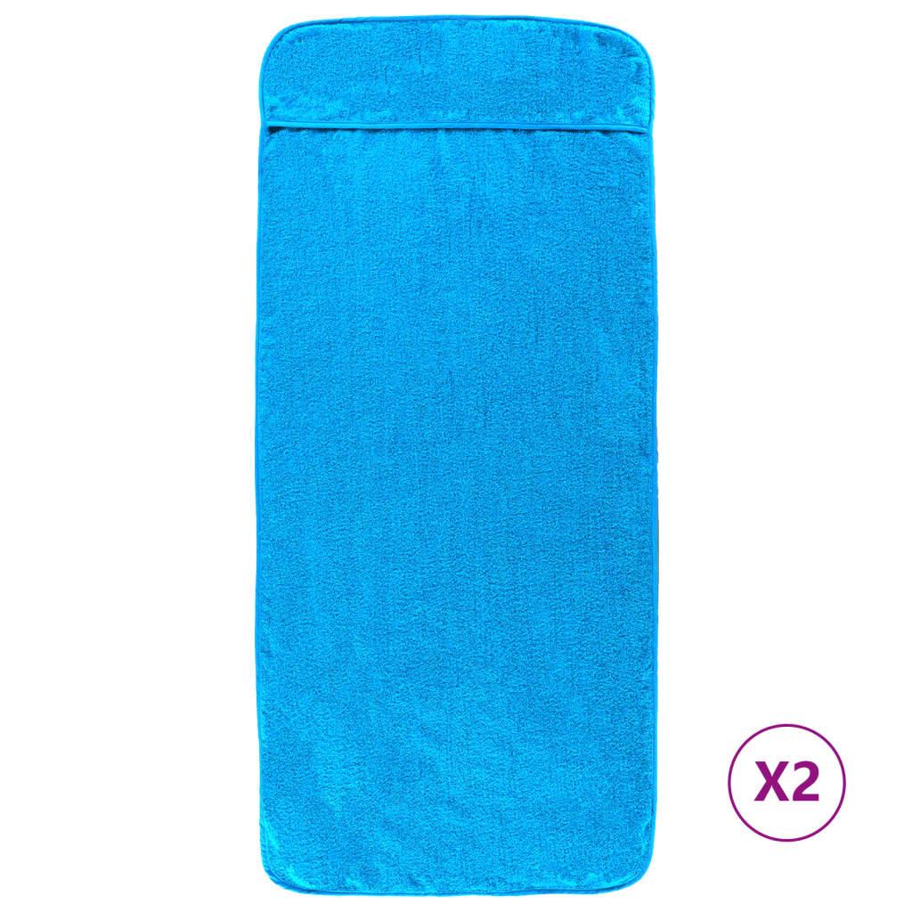 Vidaxl Ręczniki Plażowe, 2 Szt., Turkusowe, 75X200 Cm, 400 G/M²