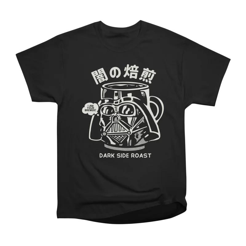 

Мужские повседневные рубашки с коротким рукавом DARK SIDE ROAST Футболки Оверсайз футболки S чёрный