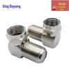 90° British F-Type Male To Female Right Angle TV Connector