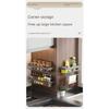 Gun Gray Kitchen Storage Rack Seasoning Rack Free Storage Can Wall Mounted Multifunctional Seasoning Rack