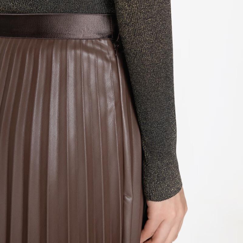 JNBY Women's Pleated A-line Midi Skirt