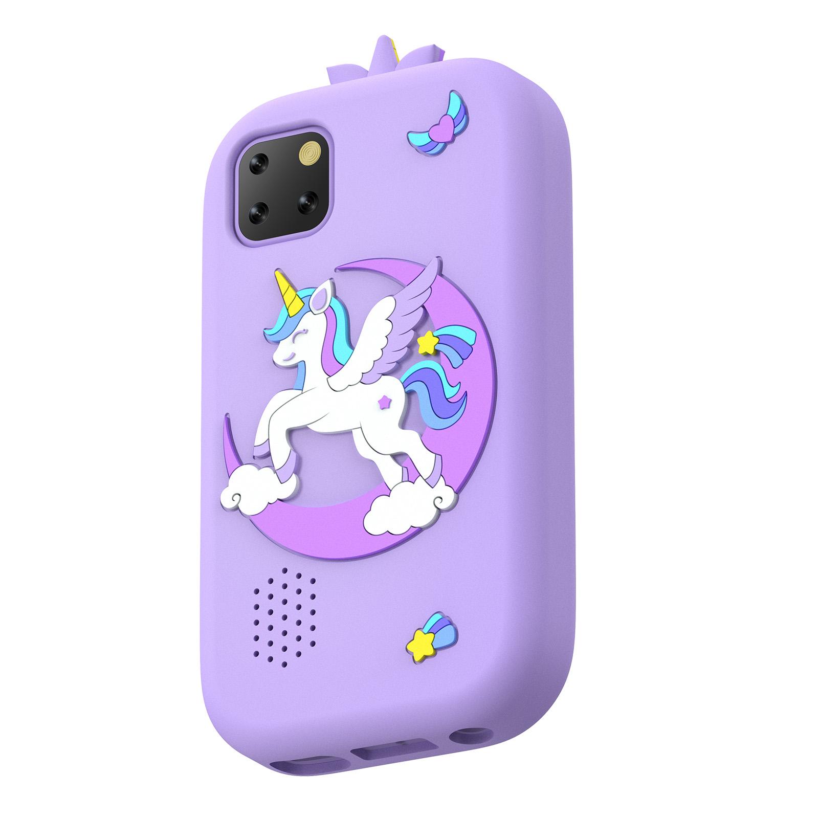 

Детский смартфон с сенсорным экраном 2,8 дюйма, играми, камерой, MP3-плеером, MP4-плеером, встроенной памятью 32 ГБ фиолетовый