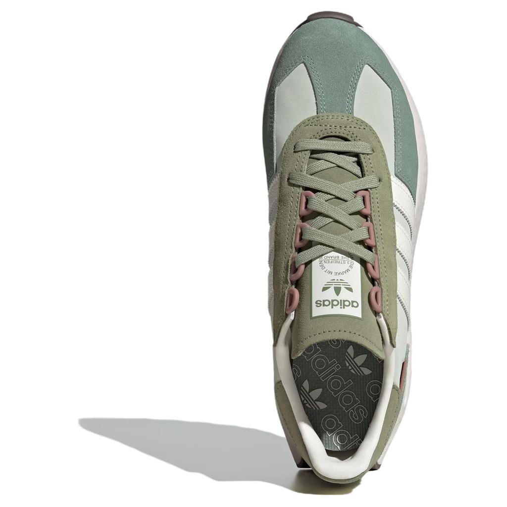 Adidas Originals Retropy E5 Comfortable Versatile Synthetic Leather Durable Low-Top Running Shoes Women sneaker Green White JQ0009