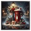 Christmas Full 11CT DIY Counted Needlework Embroidery Kit 17.72x17.72inch Cross Stitch Embroidery Kits for Adults Home Decor