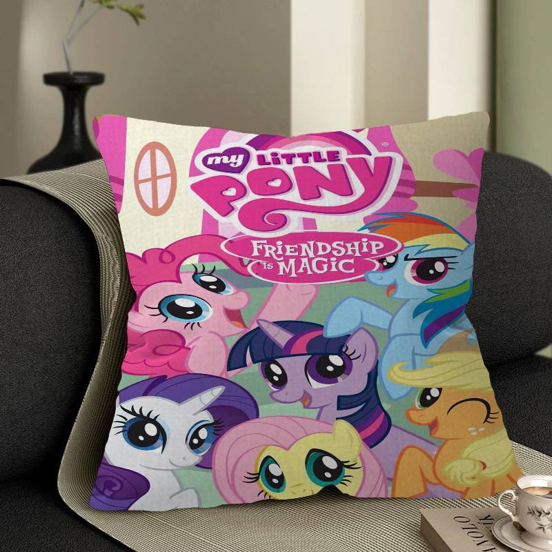 My Cartoon P-Pony L-Little Pillow Cushion Cover Pillowcase Living Room Sofa Home Decor