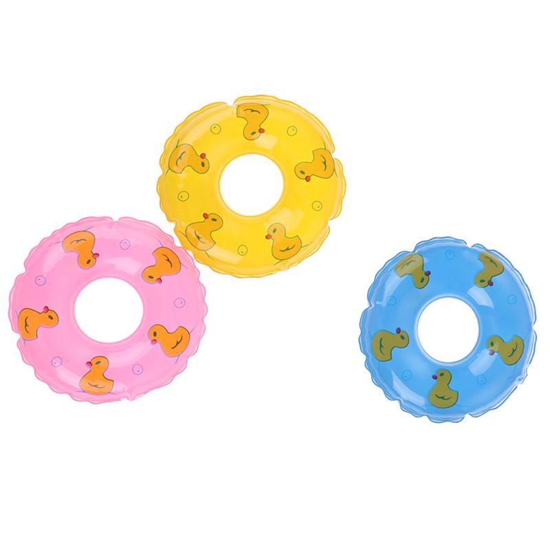 1Pcs Doll Swimming Lifering For Doll Accessories Dollhouse Beach Bathing Toy
