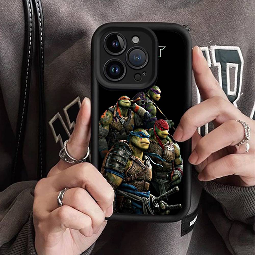 Cartoon N-Ninja T-Turtles Phone Case For IPhone 11 12 13 16 15 17 14 Pro Max Soft Funda Silicone Cover