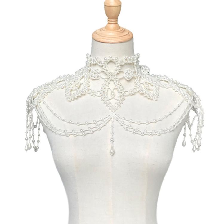 Женский Жемчужный Воротник Галстук Многослойный Чокер Модный Тренд Аксессуары для Одежды 1