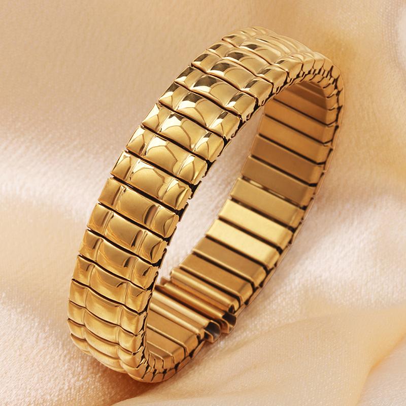 12/14/16/18/20mm Stretch Expansion Stainless Steel Watch Band Universal Strap Metal Elastic Belt for Men Women Watch Accessories
