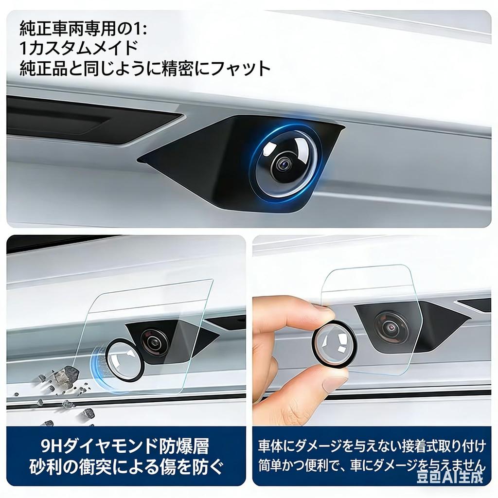 2-Piece Tesla Car Lens Protector Cover Set Camera Lens Protector