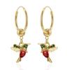Trendy Hummingbird Pendants Tassel Animal Earrings for Women Ear Line New Fashion Little Bird Drop Long Hanging Earring Jewelry