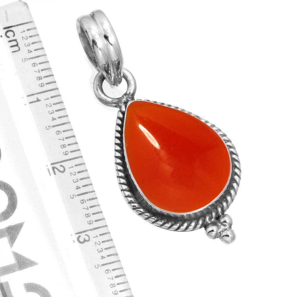925 Sterling Silver Pendant Women Gemstone Handmade Jewelry Wedding Gift Amber Amethyst Black Onyx Carnelian Garnet Quartz Green Onyx Gold Stone