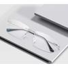 Dervin Zero Power Blue Cut Computer Bluelight Blocking Glasses For Men and Women | Anti Glare, Lightweight & Blocks Harmful Rays | Titanium Rimle