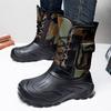 Snow boots warm cotton shoes large size waterproof men's boots cold-proof and non-slip cotton boots piled thickened boots