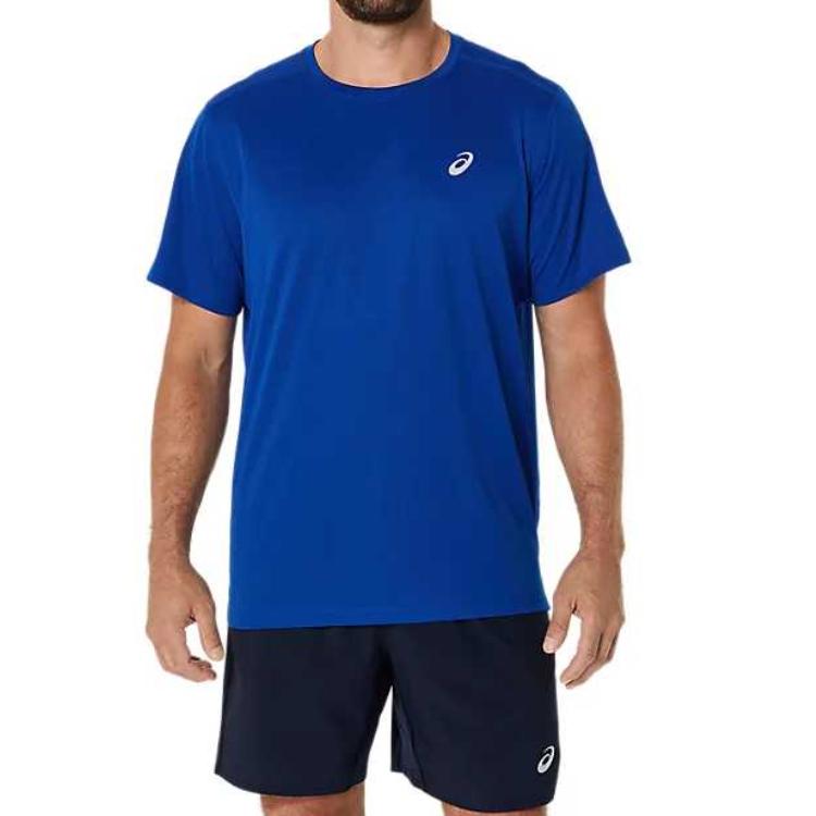 

Asics Minimalist Casual Breathable Comfortable Short Sleeve T-Shirt Men Tops Blue 2011D242-401 XL